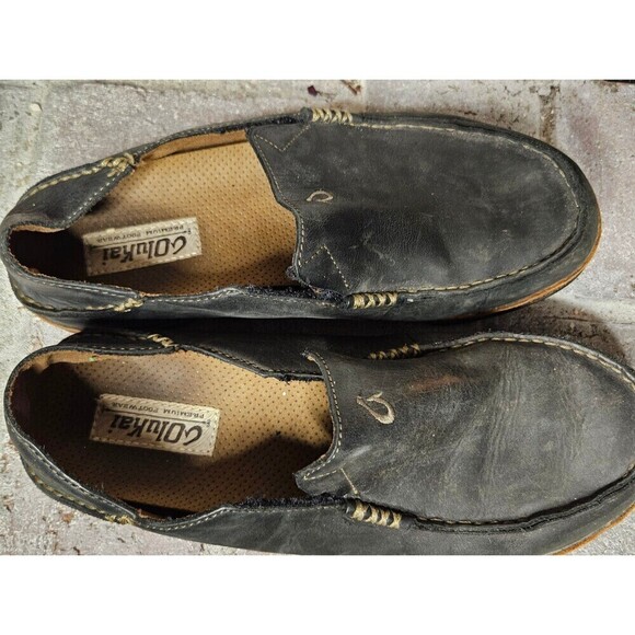 OluKai Moloā Men’s Leather Slip On Shoes Mens 8 main image 9